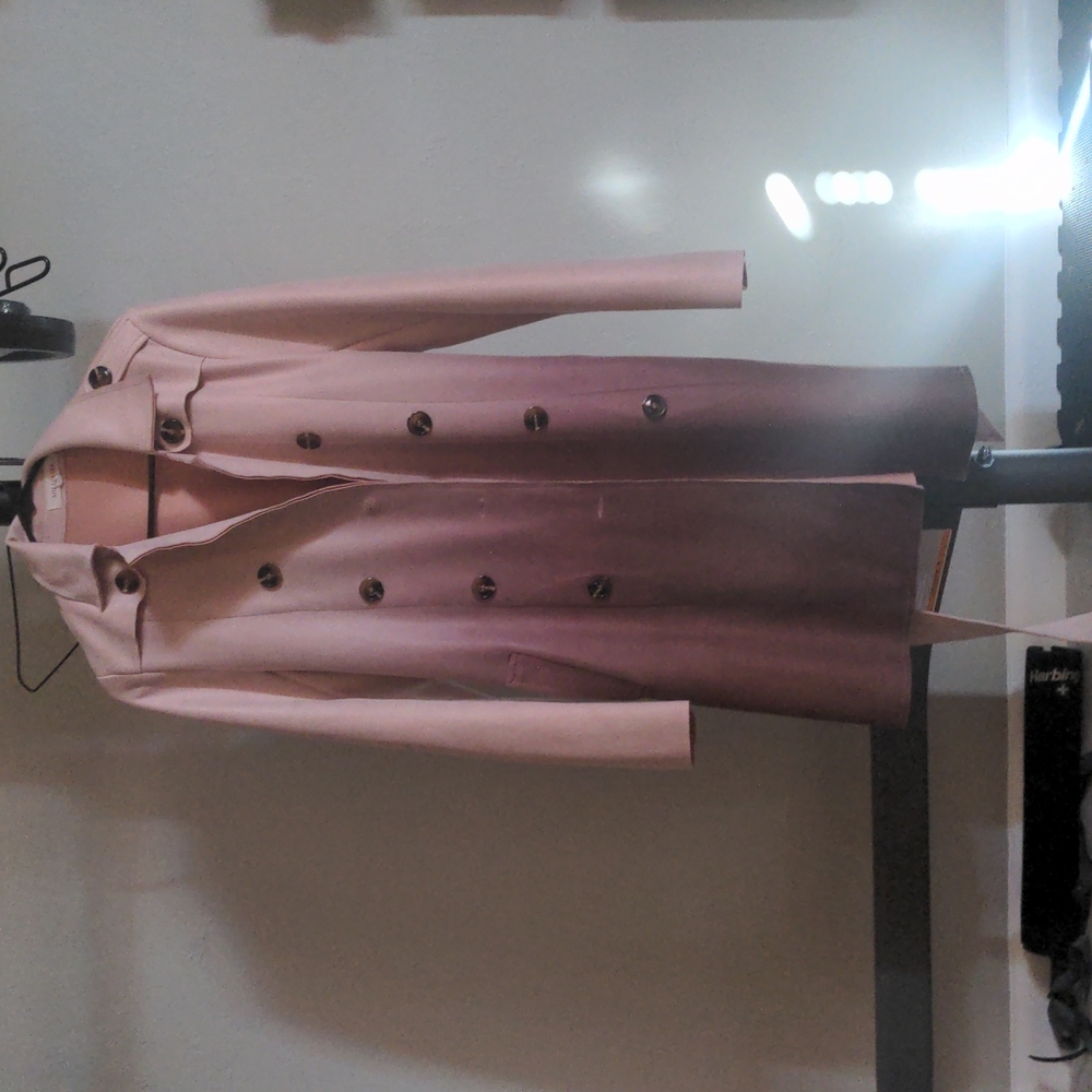 Ombre dusty pink trenchcoat